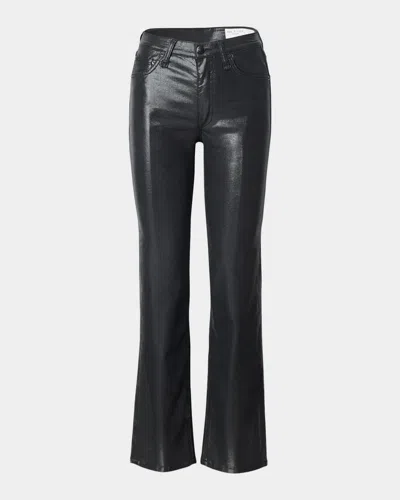 RAG & BONE FLEXI HARLOW MID-RISE COATED JEANS