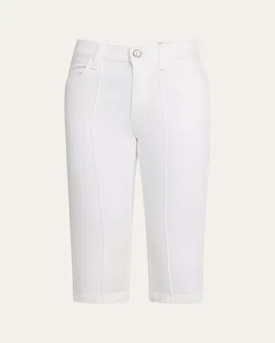 Rag & Bone Flexi Kit Mid-rise Capri Jeans In White