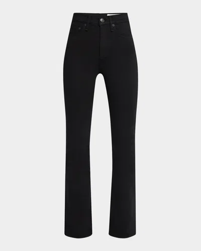Rag & Bone Flexi Peyton High-rise Bootcut Jeans In Black