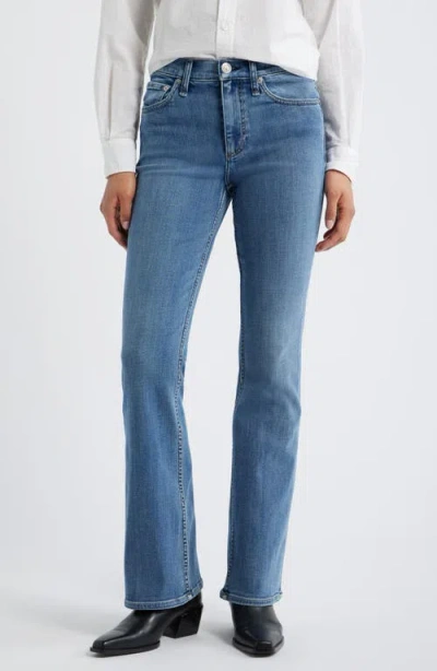 Rag & Bone Flexi Peyton High Waist Bootcut Jeans In Blue