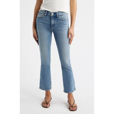 Rag & Bone Flexi Peyton Mid Rise Ankle Bootcut Jeans In Blue