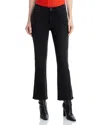 Rag & Bone Flexi Peyton Mid Rise Ankle Bootcut Jeans In Midnight In Black