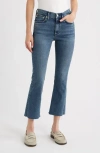 Rag & Bone Flexi Peyton Raw Hem Crop Bootcut Jeans In Blue