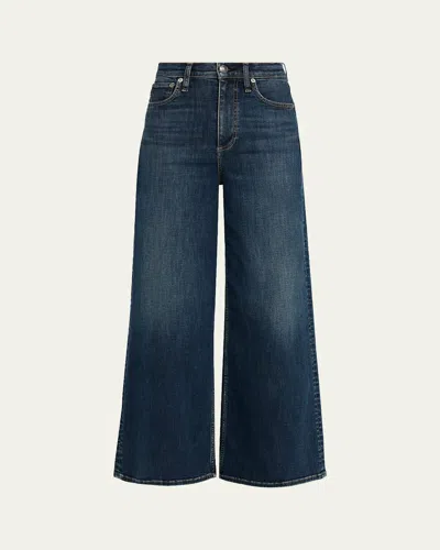 Rag & Bone Flexi Sofie High-rise Wide-leg Jeans In Blue