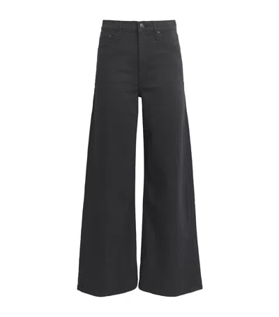 Rag & Bone Flexi Sofie High-rise Wide-leg Jeans In Black