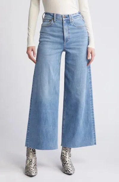 RAG & BONE RAG & BONE FLEXI SOFIE RAW HEM HIGH WAIST WIDE LEG JEANS