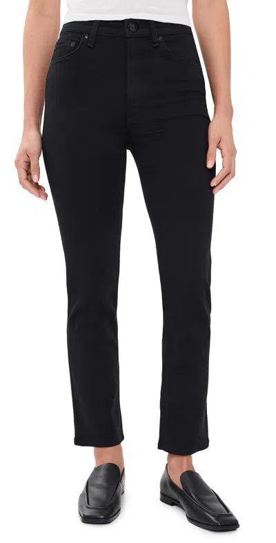 Rag & Bone Flexi Wren High-rise Ankle Slim Jeans Black