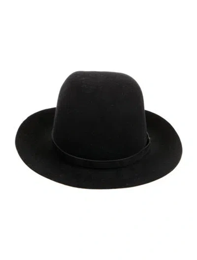 Pre-owned Rag & Bone Floppy Brim Fedora In Black