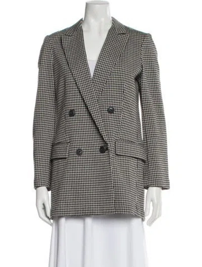 Pre-owned Rag & Bone Floral Print Blazer In Black