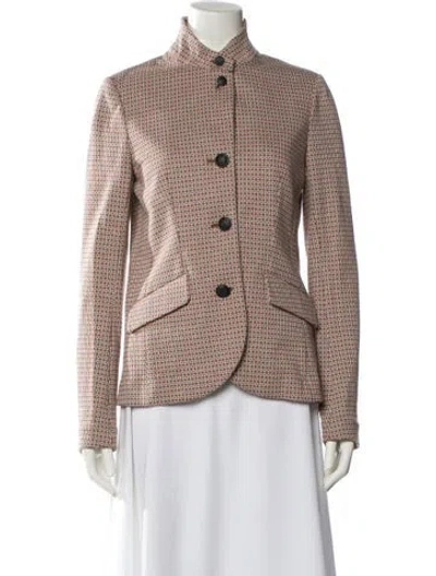 Pre-owned Rag & Bone Floral Print Blazer In Brown