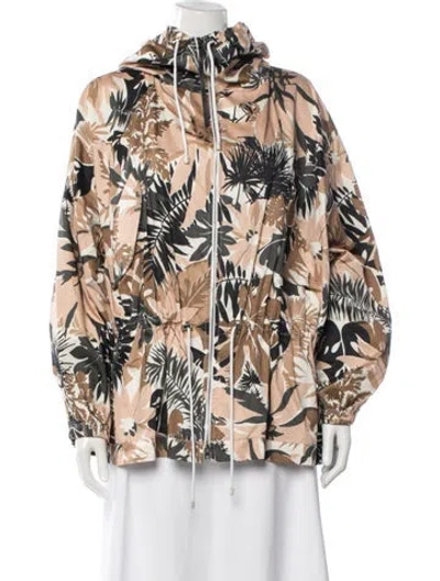 Pre-owned Rag & Bone Floral Print Jacket In Neutrals