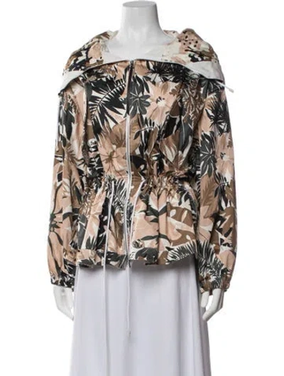 Pre-owned Rag & Bone Floral Print Jacket In Neutrals