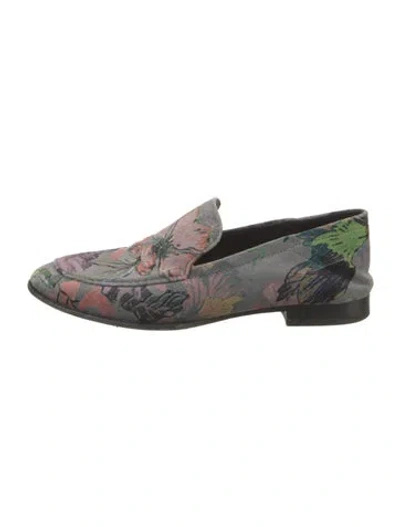 Pre-owned Rag & Bone Floral Print Loafers In Multi