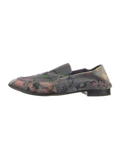 Pre-owned Rag & Bone Floral Print Loafers In Multi
