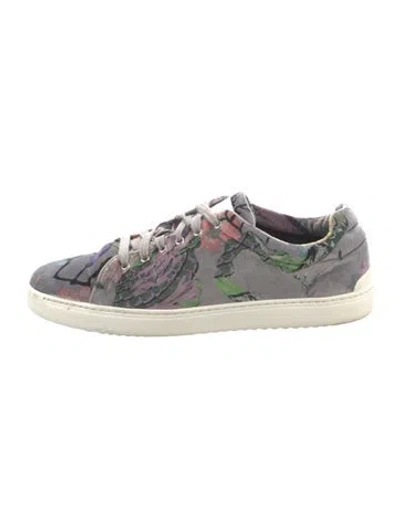 Pre-owned Rag & Bone Floral Print Sneakers In Grey
