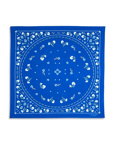 Rag & Bone Floral Western Bandana In Blue