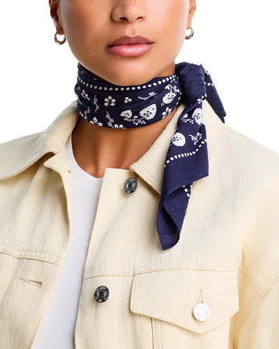 Rag & Bone Floral Western Bandana In Blue