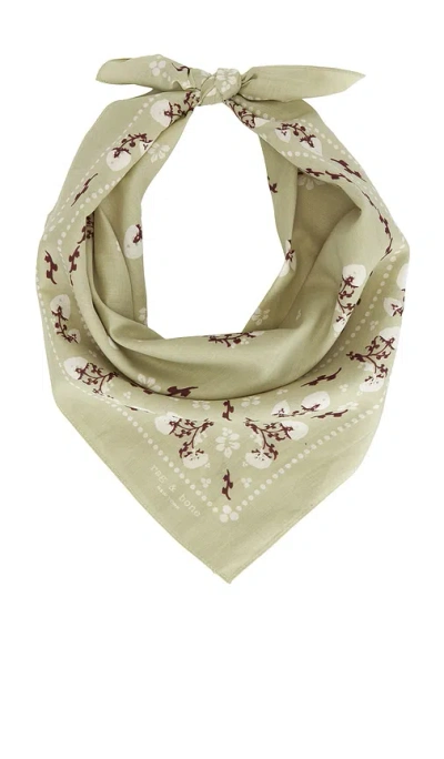 Rag & Bone Floral Western Bandana In Neutral