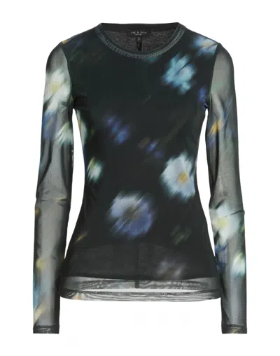 Rag & Bone Floral-print T-shirts In Multi