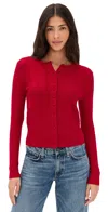 Rag & Bone Francesca Merino Cardigan Red In Red