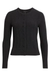 Rag & Bone Francesca Wool Blend Cardigan In Black