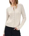 Rag & Bone Francesca Wool Blend Cardigan In Brown