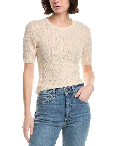 Rag & Bone Francesca Wool Sweater In Neutral