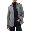 Rag & Bone Frank Wool Blazer With Removable Sweater In Gray