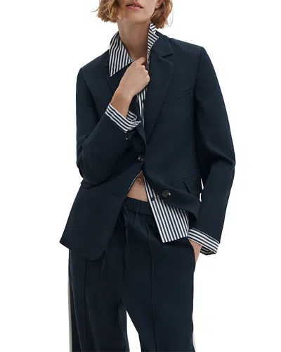Rag & Bone Frank Poplin Blazer In Blue