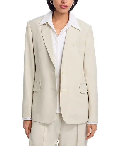 Rag & Bone Frank Poplin Blazer In White