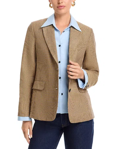 Rag & Bone Frank Poplin Plaid Blazer In Brown