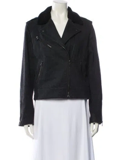 Pre-owned Rag & Bone Fur Jacket In Gray