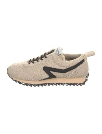 Pre-owned Rag & Bone Fur Printed Sneakers In Neutral