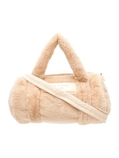 Pre-owned Rag & Bone Fur Top Handle Bag In Neutral