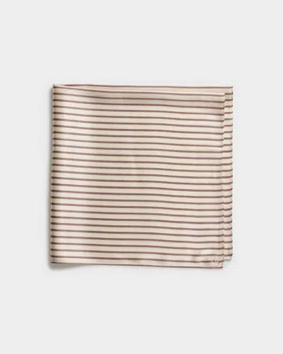 Rag & Bone Gail Italian Striped Silk Scarf In Neutral