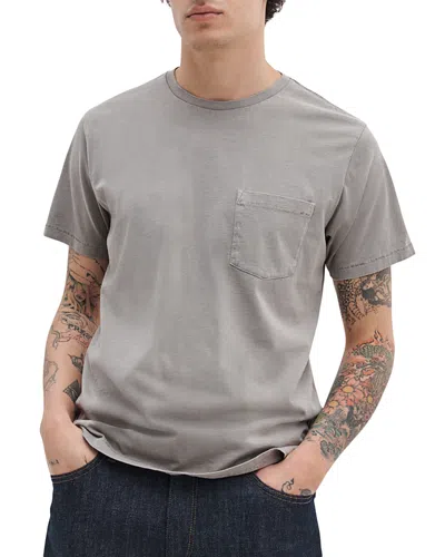 Rag & Bone Garment Dye Classic Pocket T-shirt In Gray