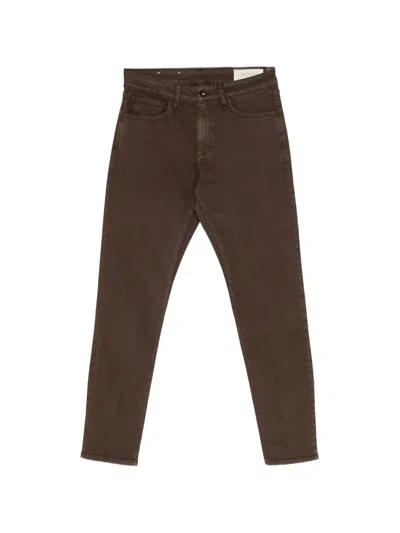 Rag & Bone Garment-dyed Jeans In Brown