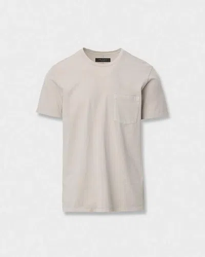 Rag & Bone Garment-dyed Pocket Tee In Brown