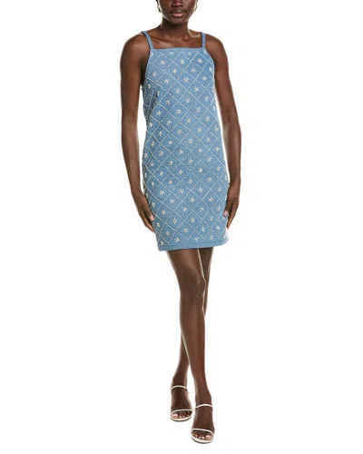 Rag & Bone Gentry Embellished Denim Mini Dress In Bl Em