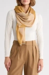 Rag & Bone Geo Dagger Wool Blend Square Scarf In Orange