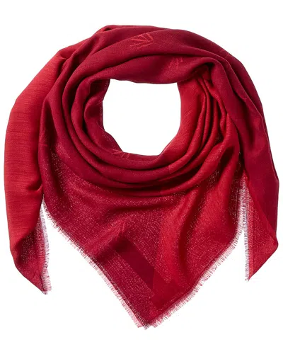 Rag & Bone Geo Dagger Wool-blend Scarf In Red