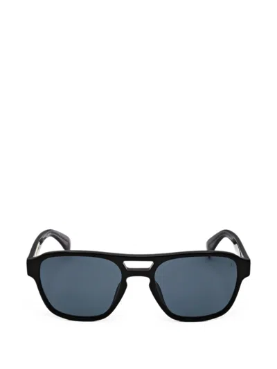 Rag & Bone Geometric-frame Sunglasses In Black
