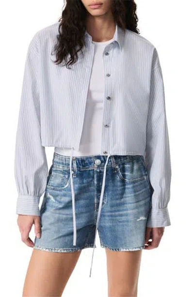 RAG & BONE RAG & BONE GEORGIE STRIPE POPLIN SHIRT
