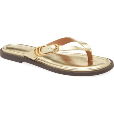 Rag & Bone Gia Flip Flop In Gold