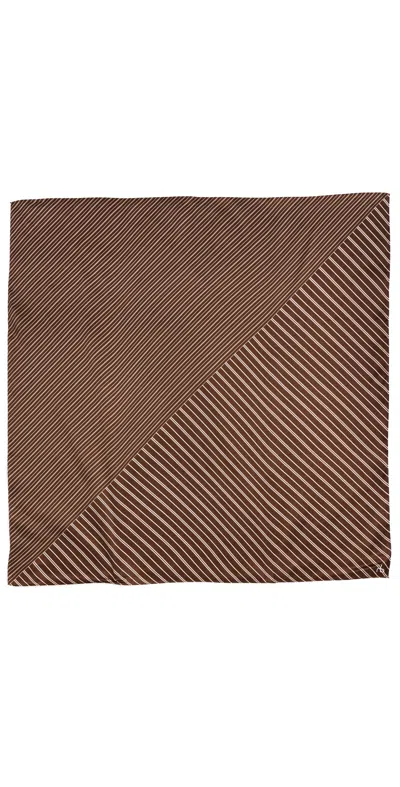 Rag & Bone Gia Scarf Brown Stripe