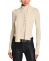Rag & Bone Gianna Button Up Sweater In Neutral