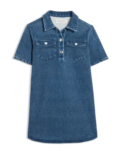 Rag & Bone Girls' Mini Miramar A-line Dress - Baby, Little Kid, Big Kid In Blue