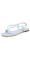 Rag & Bone Giselle Strappy Thong Sandals Skyblu In Black