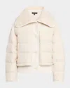Rag & Bone Gloria Layered Puffer Jacket In Neutral