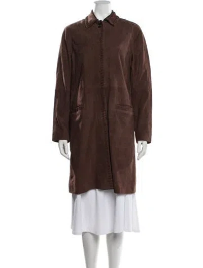 Pre-owned Rag & Bone Goat Leather Coat In Brown